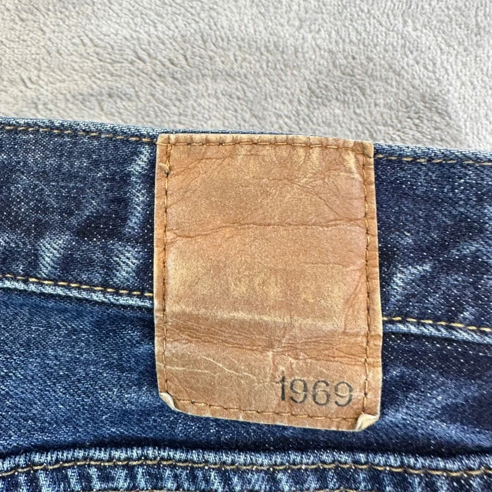 Gap 1969 Straight Leg Jeans Men's Size 33x30 Blue Dark Wash Pants